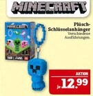 Plüsch-Schlüsselanhänger Angebote von Minecraft bei Marktkauf Schwabach für 12,99 €