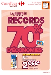 Prospectus Carrefour Market à Viry-Châtillon, "La rentrée de tous les records", 19 pages de promos valables du 30/07/2024 au 18/08/2024