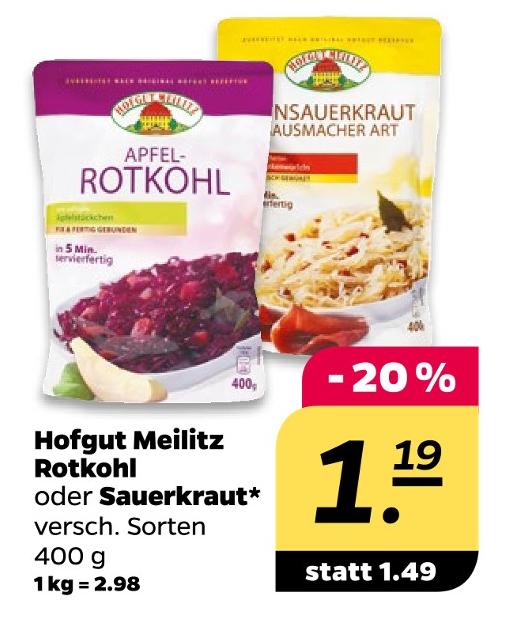 Rotkohl oder Sauerkraut