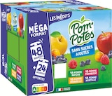 Gourdes compotes sans sucres ajoutés pomme, pomme myrtille, pomme mirabelle, pomme framboise - Pom'Potes en promo chez Intermarché Hyper Gourdes compotes sans sucres ajoutés pomme, pomme myrtille, pomme mirabelle, pomme framboise - Pom'Potes dans le catalogue Intermarché Hyper