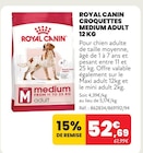 CROQUETTES MEDIUM ADULT 12 KG - ROYAL CANIN en promo chez Animalis Villeurbanne à 52,69 €