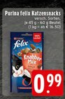 Aktuelles Knabber Mix Katzensnacks Angebot bei EDEKA in Leverkusen ab 0,99 €