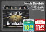 Pils oder Radler Angebote von Krombacher bei E center Voerde für 10,99 €