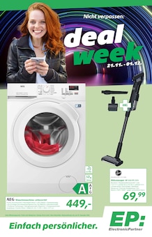 EP: Prospekt der Woche "Nicht verpassen: deal week" Seite 1, 21.11.2025 bis 01.12.2025 für Rheine Aktueller EP: Prospekt "Nicht verpassen: deal week" Seite 1 von 4 Seiten für Rheine