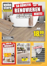 wohnstore Westermann Prospekt für Gütersloh mit 14 Seiten wohnstore Westermann Prospekt für Gütersloh: "SO GÜNSTIG GEHT RENOVIEREN HEUTE!", 14 Seiten, 31.08.2026 - 29.09.2026