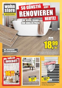 wohnstore Westermann Rheda-Wiedenbrück Prospekt der aktuellen Woche, gültig von 31.08.2026 bis 29.09.2026 Aktueller wohnstore Westermann Rheda-Wiedenbrück Prospekt "SO GÜNSTIG GEHT RENOVIEREN HEUTE!" mit 14 Seiten