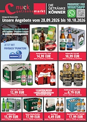 Becks im Nuck Getränke Prospekt in Freital Aktueller Nuck Getränke Prospekt mit Becks, "DIE GETRÄNKEKÖNNER", Seite 1