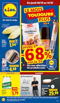 Catalogue Lidl de la semaine 40, "LE MOIS TOUJOURS PLUS", page 1, 08/10/2026 - 14/10/2026 Prospectus Lidl en cours, "LE MOIS TOUJOURS PLUS", page 1 sur 61
