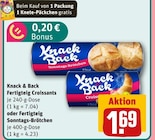 Fertigteig Croissants oder Fertigteig Sonntags-Brötchen im Angebot bei REWE in Suhl Fertigteig Croissants oder Fertigteig Sonntags-Brötchen Angebote von Knack & Back bei REWE Suhl für 1,69 €