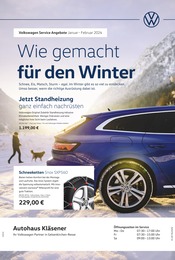 Aktueller Volkswagen Prospekt mit Schloss, "Wie gemacht für den Winter", Seite 1