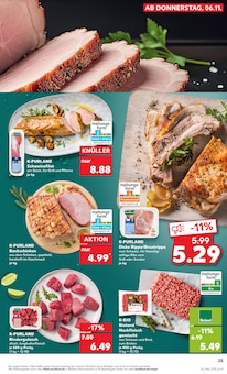 Kasseler Angebot im Kaufland Prospekt, gültig von 06.11.2025 bis 12.11.2025 Kasseler Angebot im aktuellen Kaufland Prospekt auf Seite 25