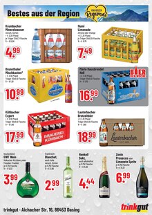 Coca Cola im Trinkgut Prospekt "Aktuelle Angebote" mit 4 Seiten (Augsburg)
