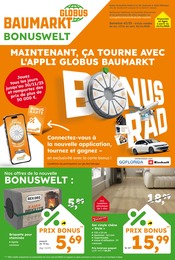 Catalogue Globus-Baumarkt à Audun-le-Tiche, avec 16 pages Prospectus Globus-Baumarkt à Audun-le-Tiche, "GLOBUS BAUMARKT Immer eine Idee besser", 16 pages, 17/11/2025 - 22/11/2025