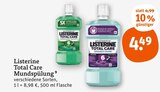 Total Care Mundspülung von Listerine im aktuellen tegut Prospekt für 4,49 €