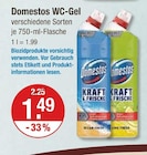 WC-Gel Ocean Fresh von Domestos für 1,49 € bei V-Markt im Angebot WC-Gel Ocean Fresh von Domestos im aktuellen V-Markt Prospekt