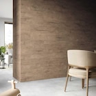 Dalle murale PVC bois foncé 80x40 cm - Falquon en promo chez Décor Discount Dalle murale PVC bois foncé 80x40 cm - Falquon dans le catalogue Décor Discount