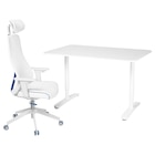 Schreibtisch und Stuhl weiß von BEKANT / MATCHSPEL im aktuellen IKEA Prospekt