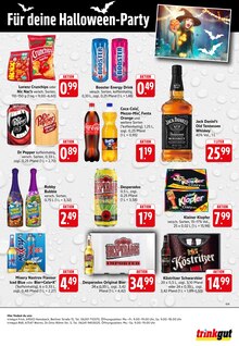 Jack Daniels im Trinkgut Prospekt "Aktuelle Angebote" mit 6 Seiten (Worms)