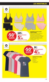 Promos Pyjama Femme dans le catalogue "LES PRIX BAS de la semaine" de Hyper U Pyjama Femme en promo dans le catalogue Hyper U à la page 23