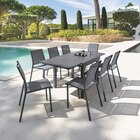 Table extensible Piazza aluminium 8 places, - HESPÉRIDE en promo chez Maxi Bazar Antibes à 279,00 €