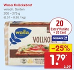 Knäckebrot im Angebot bei Netto Marken-Discount in Solingen Knäckebrot Angebote von Wasa bei Netto Marken-Discount Solingen für 1,79 €
