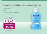 Hautfreundliche Händedesinfektion Gel im mea - meine apotheke Prospekt zum Preis von 3,45 €