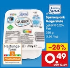 Aktuelles Speisequark Magerstufe Angebot bei Netto Marken-Discount in München ab 0,49 €