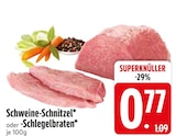 Schweine-Schnitzel im EDEKA Prospekt Schweine-Schnitzel von im aktuellen EDEKA Prospekt für 0,77 €