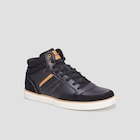 Baskets montantes à lacets noir homme - La Halle à Aulnay-sous-Bois Baskets montantes à lacets noir homme en promo chez La Halle Aulnay-sous-Bois à 32,19 €