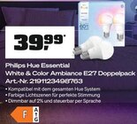 Hue Essential White & Color Ambiance E27 Doppelpack von Philips im aktuellen OBI Prospekt für 39,99 €
