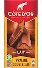 Chocolat Lait - COTE D'OR en promo chez Colruyt Chocolat Lait - COTE D'OR dans le catalogue Colruyt