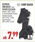 HERREN SNEAKER- oder SPORTSOCKEN Angebote von CAMP DAVID bei Marktkauf Gelsenkirchen für 7,99 €