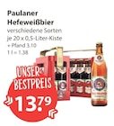 Hefeweißbier von Paulaner im aktuellen V-Markt Prospekt