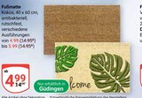 Fußmatte im Angebot bei GLOBUS in St. Ingbert Fußmatte Angebote bei GLOBUS St. Ingbert für 4,99 €