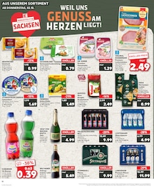 Mineralwasser im Kaufland Prospekt "Aktuelle Angebote" mit 34 Seiten (Leipzig)