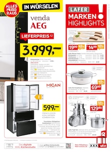 Pfanne im XXXLutz Möbelhäuser Prospekt "Küchentesterinnen und -tester gesucht!" mit 12 Seiten (Aachen)