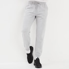 Pantalon jogging droit molleton gris homme en promo chez La Halle Pantalon jogging droit molleton gris homme dans le catalogue La Halle