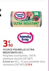 10 sacs poubelle ultra résistants 50 L - Handy Bag en promo chez Rural Master Perpignan à 3,90 €