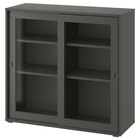 Aktuelles Vitrine mit Schiebetüren dunkelgrau Angebot bei IKEA in Duisburg ab 119,00 €