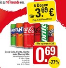 Softdrinks Angebote von Coca Cola, Fanta, Sprite oder Mezzo Mix bei WEZ Minden für 0,69 €