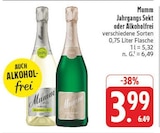 Jahrgangs Sekt im Angebot bei E center in Coburg Jahrgangs Sekt Angebote von Mumm bei E center Coburg für 3,99 €