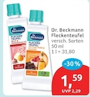 Fleckenteufel von Dr. Beckmann für 1,59 € bei budni im Angebot Fleckenteufel von Dr. Beckmann im aktuellen budni Prospekt