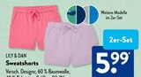 Baby Shorts im ALDI SÜD Prospekt Sweatshorts von LILY & DAN im aktuellen ALDI SÜD Prospekt für 5,99 €