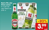 Aktuelles Pils oder Green Lemon Angebot bei Netto Marken-Discount in Stuttgart ab 3,99 €
