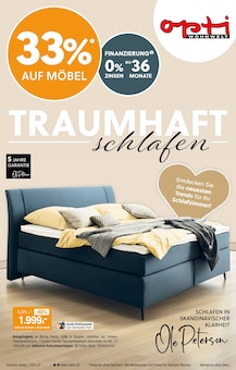 Boxspringbett im aktuellen Opti-Wohnwelt Prospekt (Bremen) Boxspringbett im Opti-Wohnwelt Prospekt "TRAUMHAFT SCHLAFEN" mit 20 Seiten (Bremen)