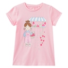 Mädchen T-Shirt mit Glitzer-Print im aktuellen Ernstings family Prospekt