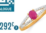 Promo bague rubis et diamants à 292,00 € dans le catalogue E.Leclerc à Saint-Étienne-du-Rouvray