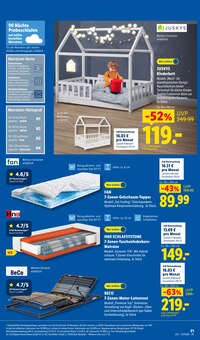 Matratze im Lidl Prospekt "LIDL LOHNT SICH" mit 71 Seiten (Augsburg)