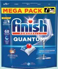 Capsules lave-vaisselle tout en 1 quantum parfum frais x68 - FINISH en promo chez Intermarché Super Valence à 6,54 €