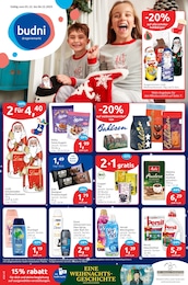 Weihnachtsschokolade Angebot im aktuellen budni Prospekt auf Seite 1